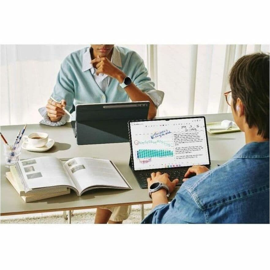 Samsung Galaxy Tab S9 Ultra business tablet in gray with expansive 14.6-inch display