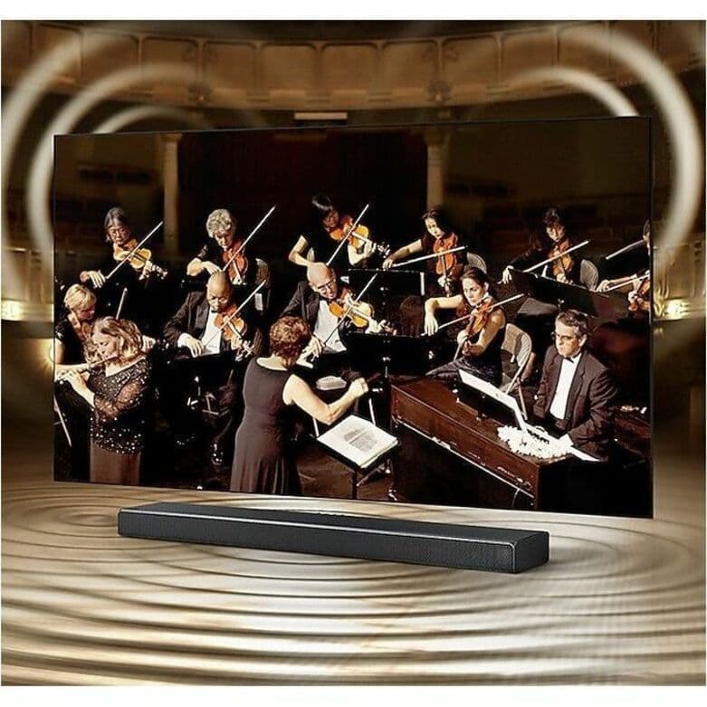 Samsung 85-inch Q60B QLED 4K smart TV with thin bezel and large screen