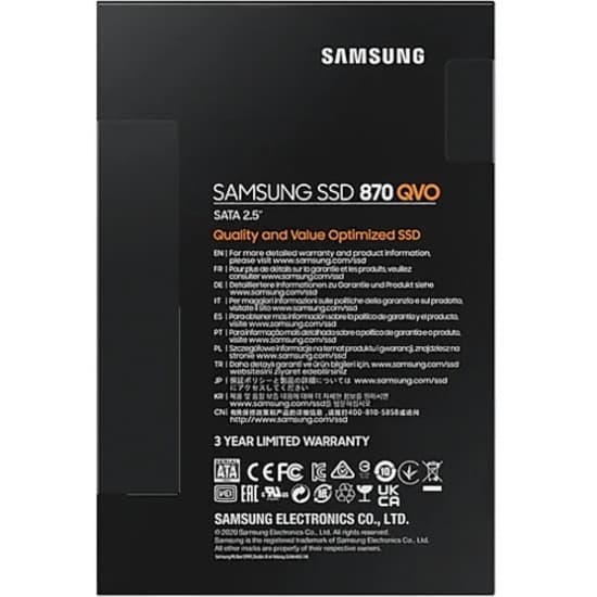 SAMSUNG - SOURCING SAMSUNG 870 QVO 4TB 2.5INCH SATA 6GBPS V-NAND 4BIT MLC view 9