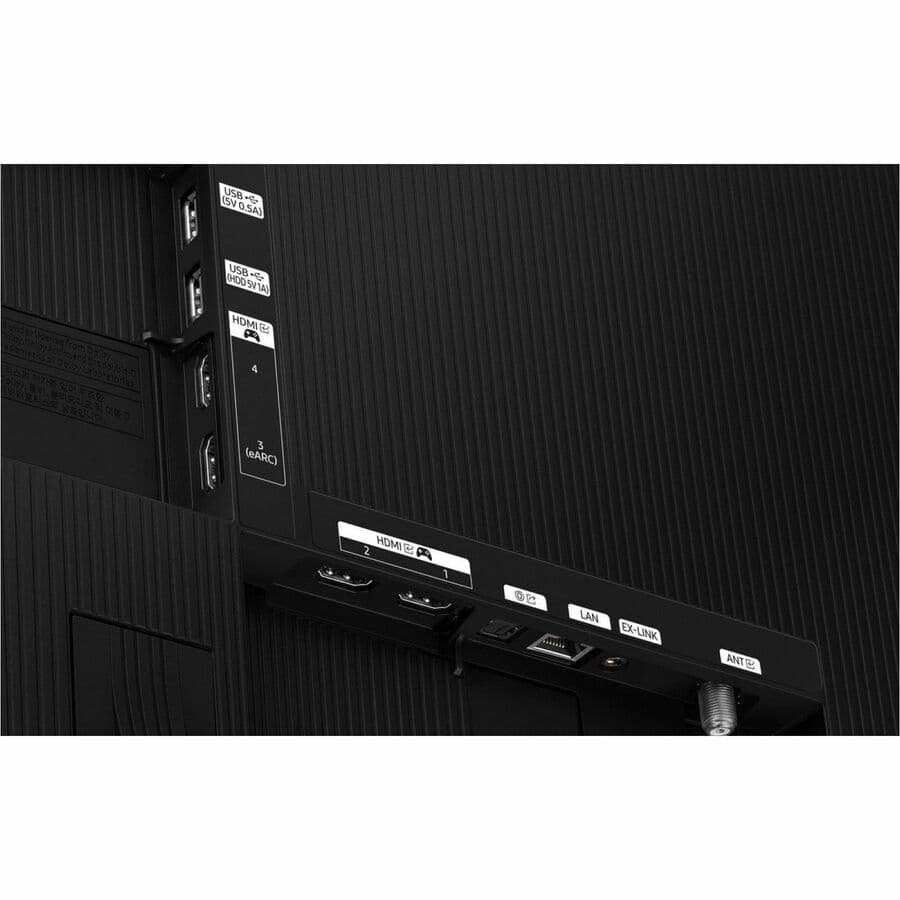 Samsung 77-inch OLED 4K smart TV with thin bezel and premium home theater display