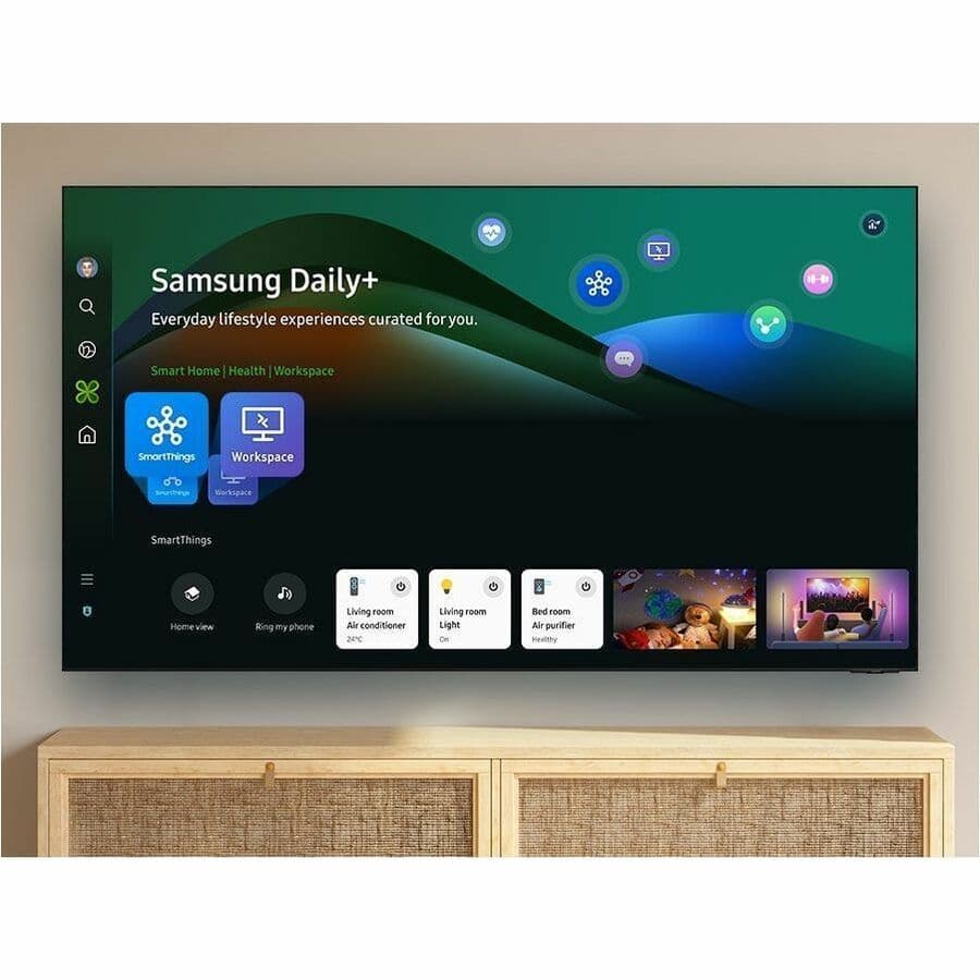 Samsung 55-inch QLED 4K Smart TV with 120 Hz refresh rate