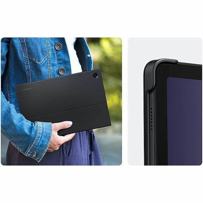 Samsung Tab A9+ slim black book cover keyboard accessory