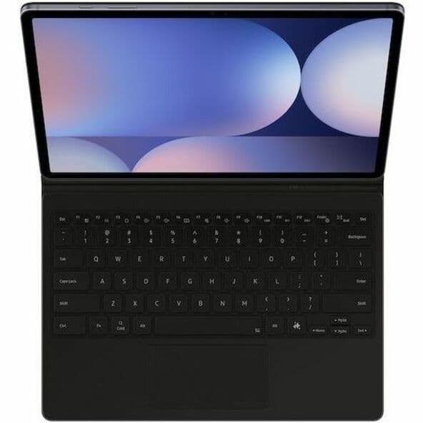 Black Samsung Book Cover Keyboard for Tab S10 Plus S9 Plus and S9 FE Plus with AI Key