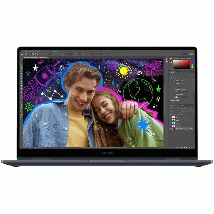 Samsung Galaxy Book4 360 15.6-inch gray 2-in-1 business laptop