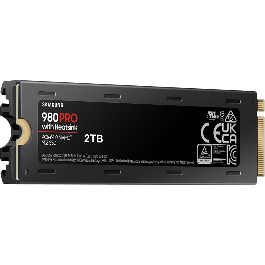 Samsung 980 PRO 2 TB M.2 PCIe 4.0 x4 SSD with integrated heatsink
