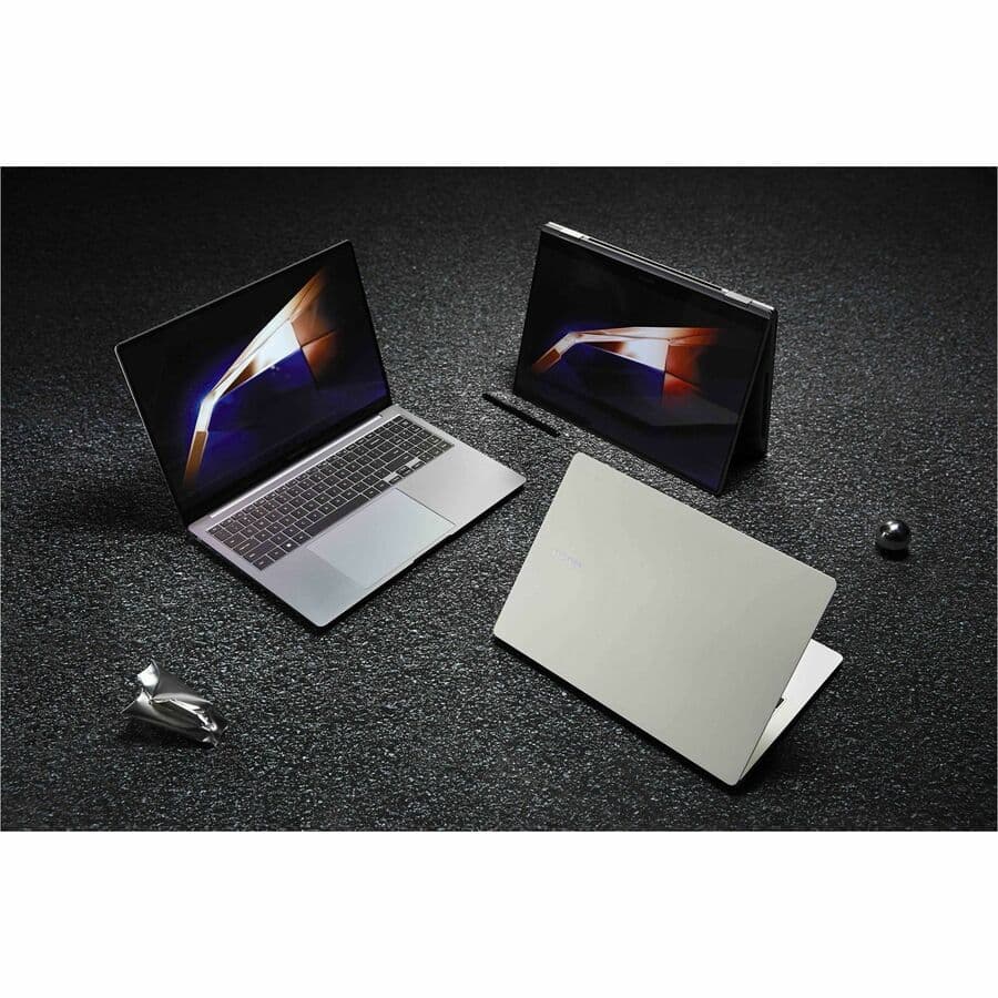 Samsung Galaxy Book4 Pro 16 business laptop in Moonstone Gray with Intel Core Ultra 7 and 32 GB memory