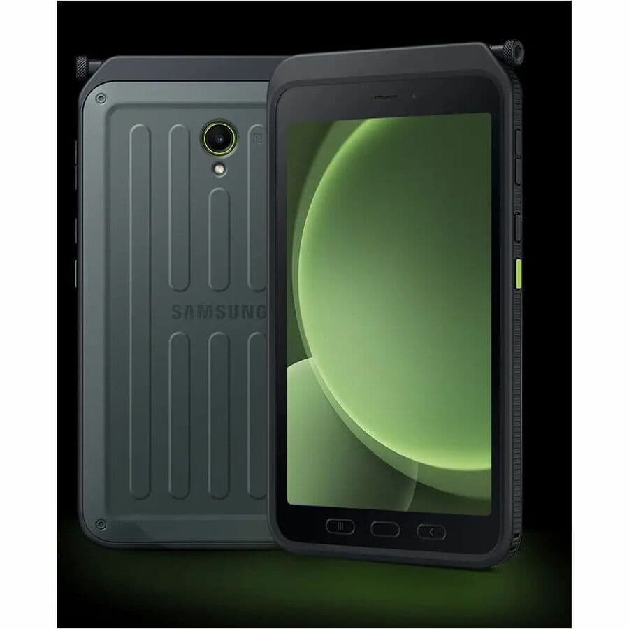 Samsung Galaxy Tab Active5 Enterprise Edition rugged tablet in green with 5G support