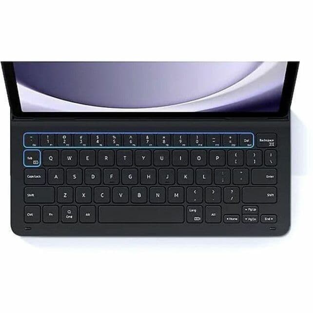 Samsung Tab A9+ slim black book cover keyboard accessory