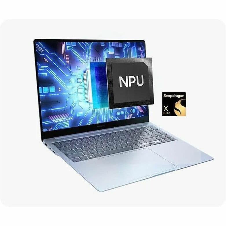 Samsung Galaxy Book4 Edge 14 2-in-1 laptop in Sapphire Blue with 14-inch OLED touchscreen