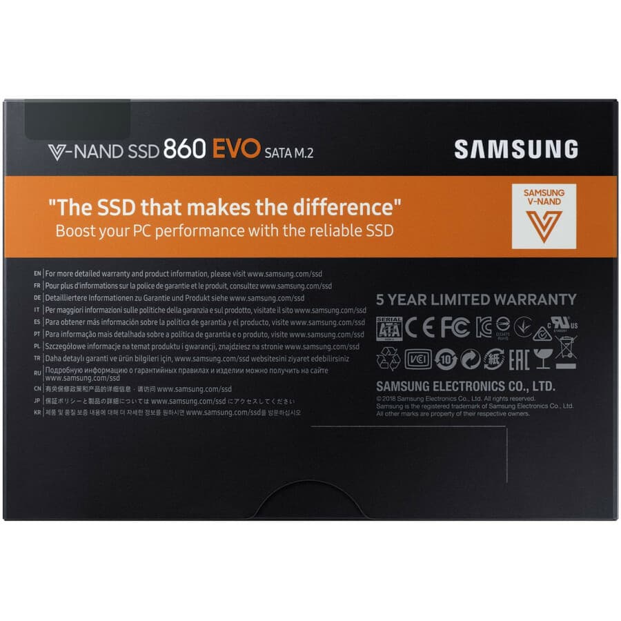 Samsung 1TB 860 EVO SSD M.2 SATA 2280 desktop solid-state drive
