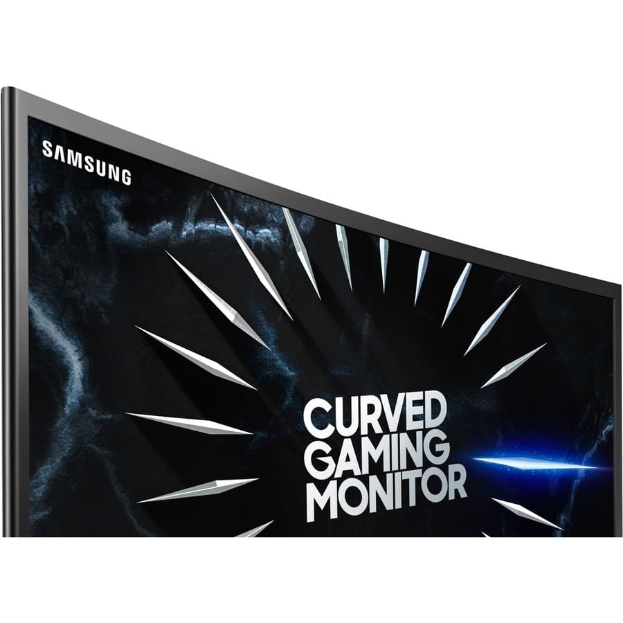 Samsung 24-inch curved gaming monitor with Full HD display and slim black bezel