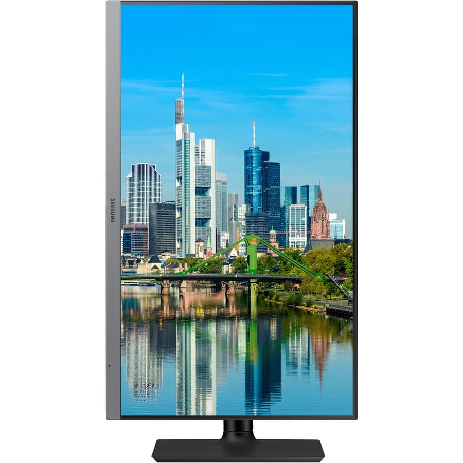 Samsung 24-inch IPS Full HD monitor with adjustable stand, HDMI, DisplayPort, DVI, and USB hub