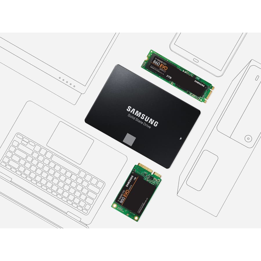 Samsung 860 EVO 1 TB 2.5-inch SATA internal SSD for notebook and desktop upgrades