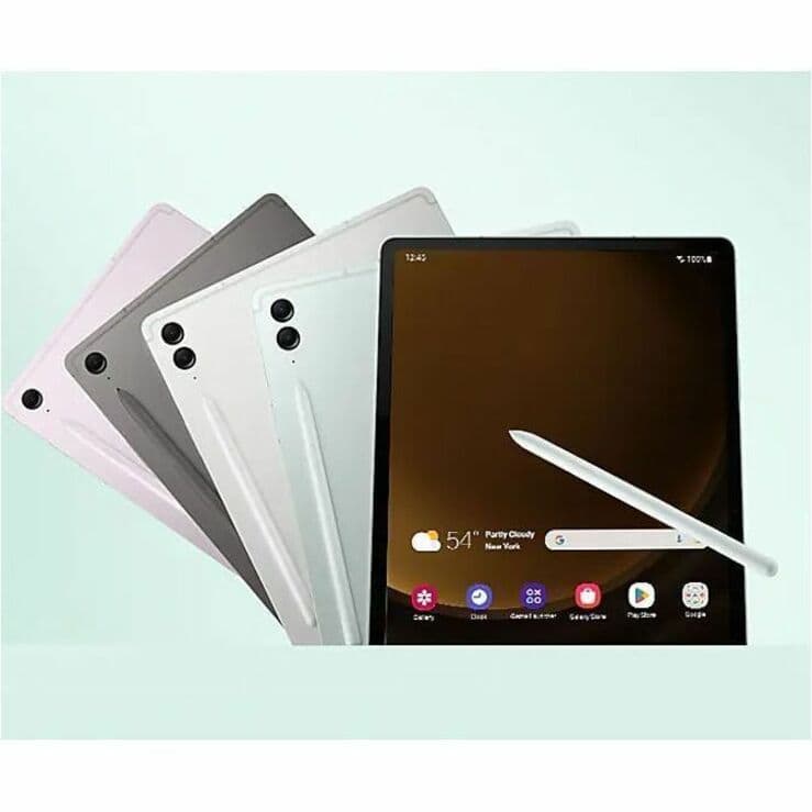 Samsung Galaxy Tab S9 FE+ 256GB business tablet with large display and gray finish