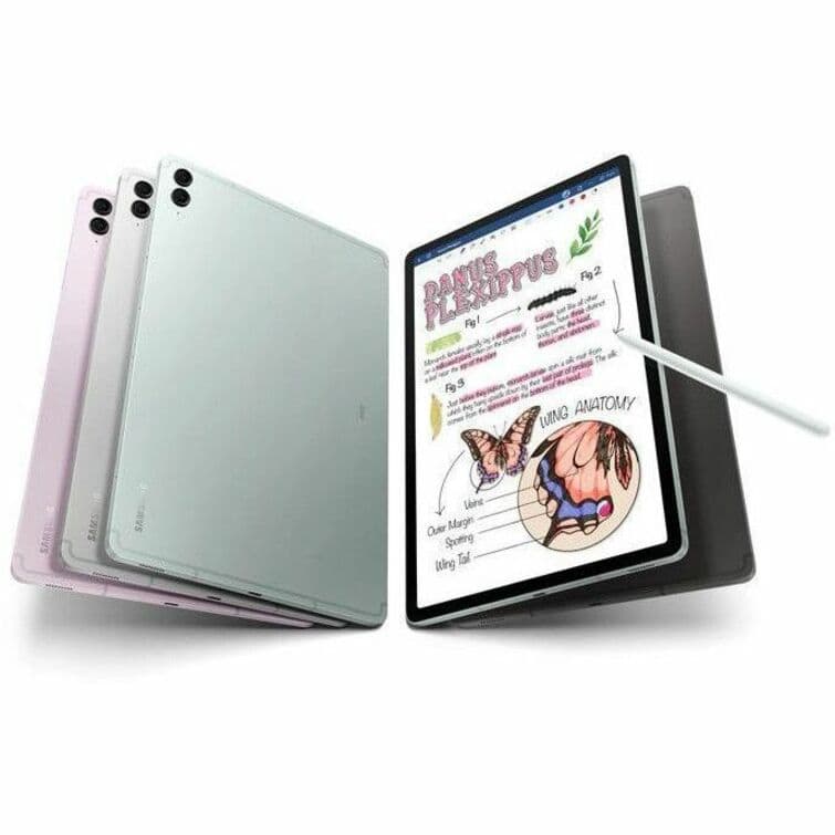 Samsung Galaxy Tab S9 FE 128GB silver tablet with Wi-Fi 6 and S Pen support