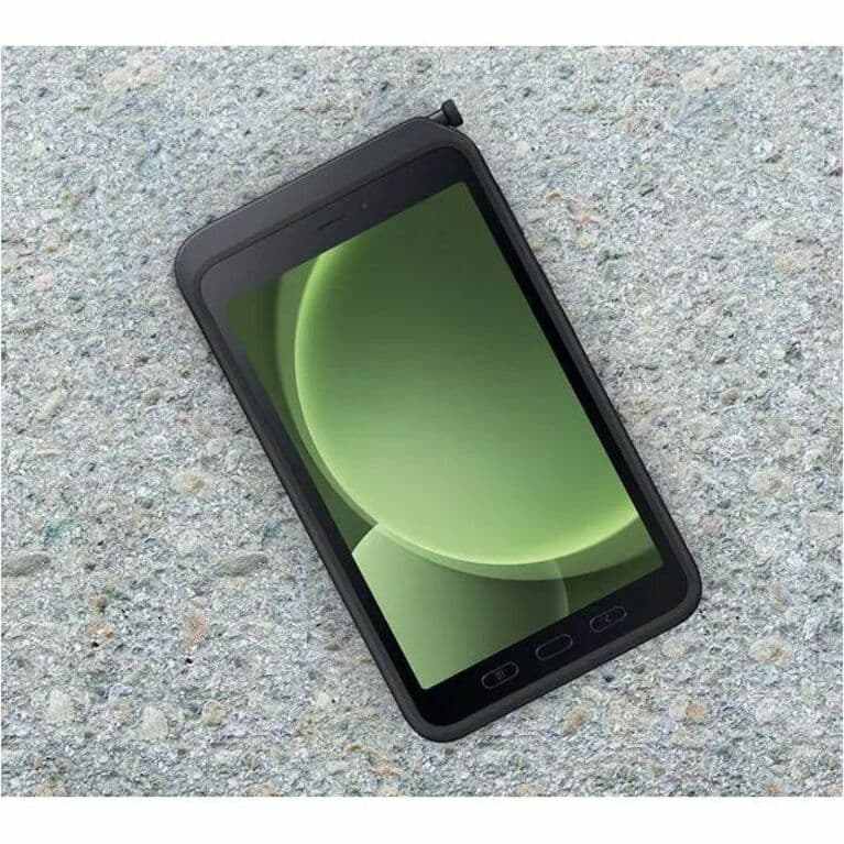 Samsung Galaxy Tab Active5 Enterprise Edition rugged tablet in green with 5G support