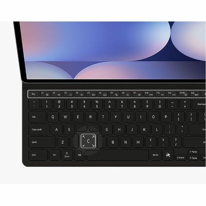 Samsung Tab S10 Plus S9 Plus S9 FE Plus book cover keyboard slim black with AI key