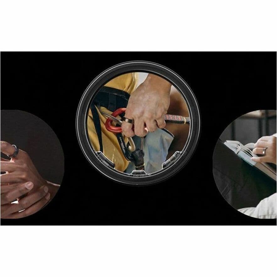 Samsung Galaxy Ring Size 12 in Black, discreet screen-free wearable for wellness tracking