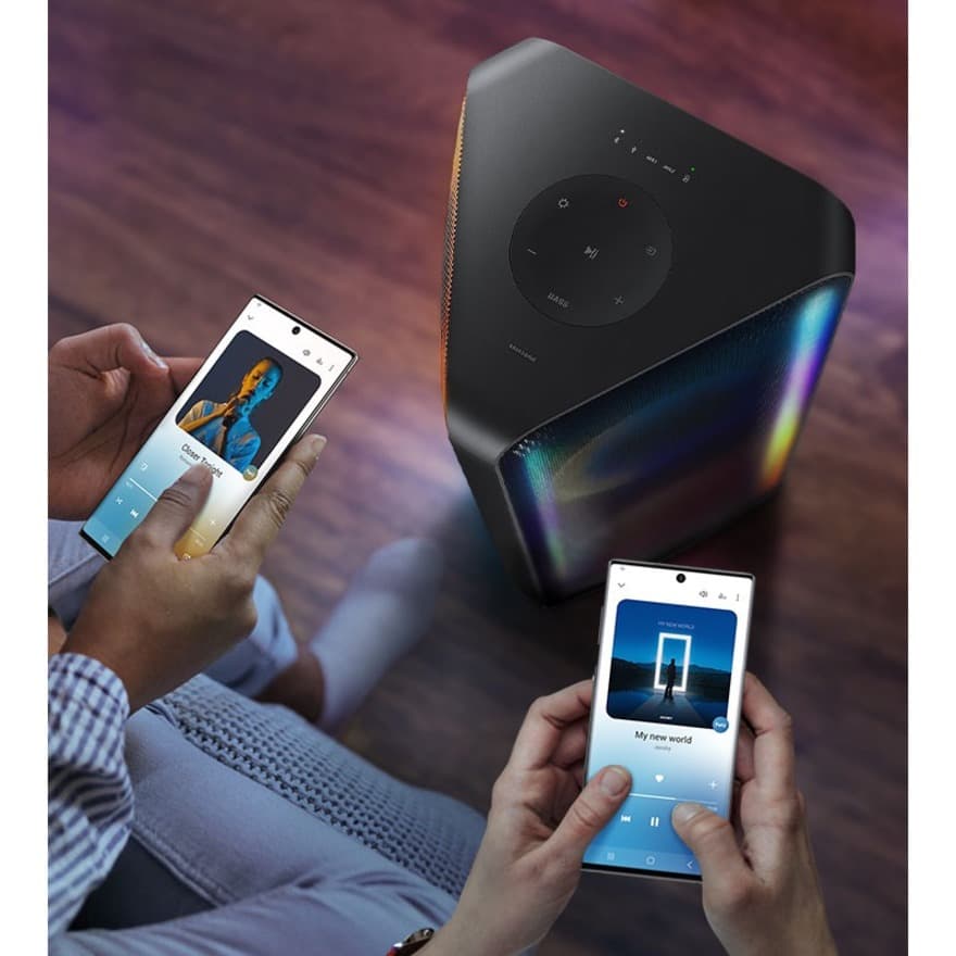 Samsung Sound Tower High Power 240W portable speaker with battery and IPX5 water resistance