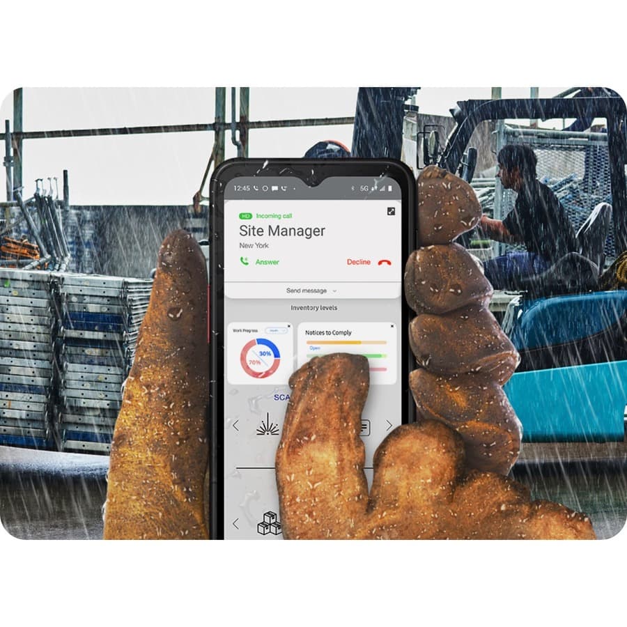 Samsung Galaxy XCover6 Pro rugged smartphone black with 6.6 inch display and 128GB storage