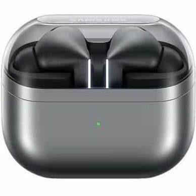 Samsung Galaxy Buds3 Pro wireless earbuds in silver with in-ear design