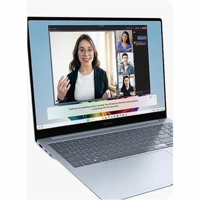 Samsung Galaxy Book4 Edge 14 2-in-1 laptop in Sapphire Blue with 14-inch OLED touchscreen