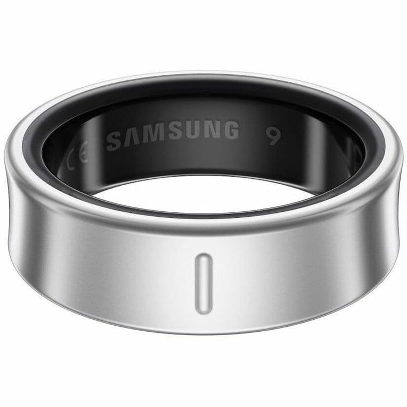 Samsung Galaxy Ring Size 8 in Silver, screen-free smart ring for health tracking