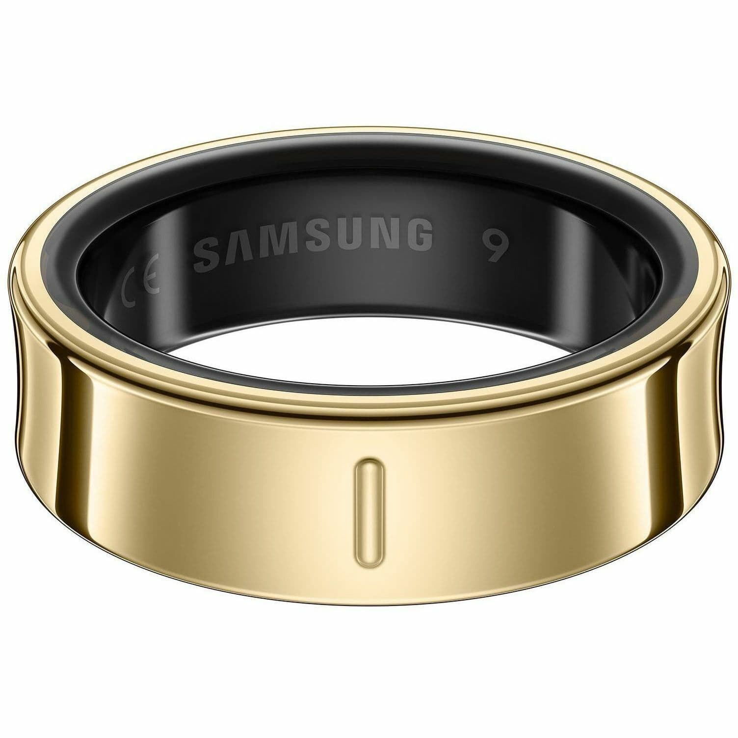 Samsung Galaxy Ring Size 8 in Gold with titanium finish, premium smart ring wearable