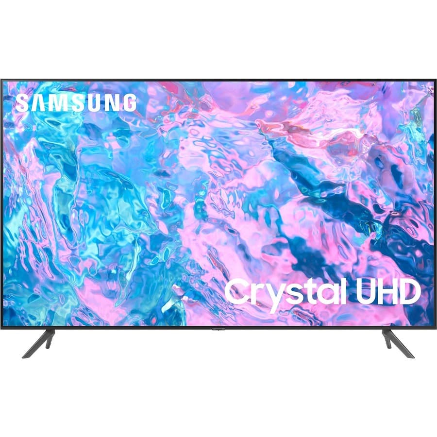 Samsung UN65CU7000FXZA 65-inch 4K Crystal UHD smart TV in black