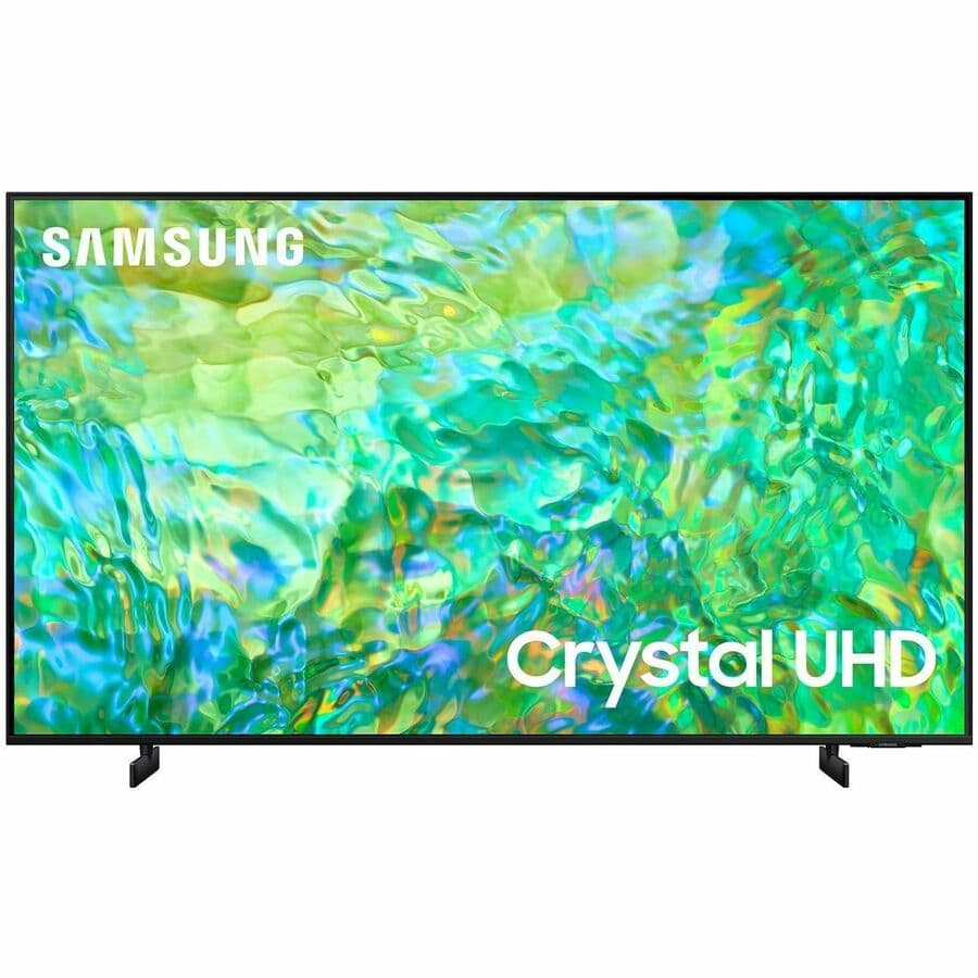 Samsung 55-inch CU8000 Crystal UHD 4K smart TV with slim black bezel
