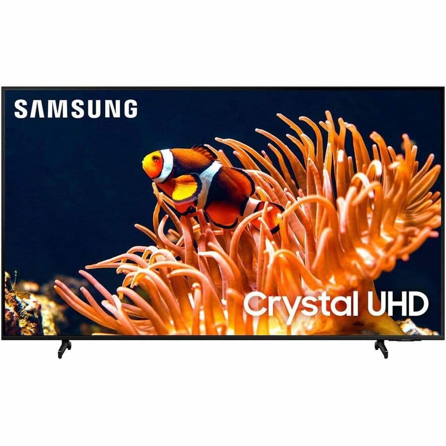 Samsung 55-inch DU8000 Crystal UHD 4K smart TV with slim black bezel