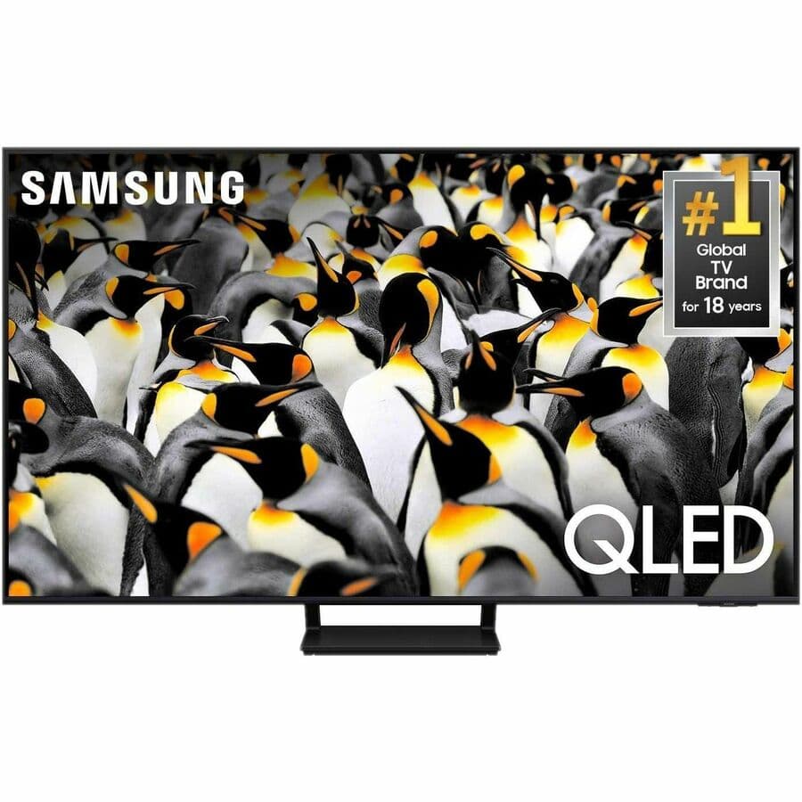 Samsung 85-inch QLED 4K smart TV with 120 Hz refresh rate