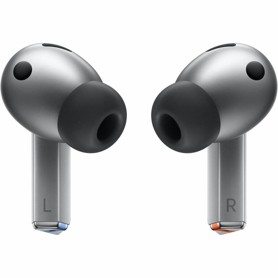 Samsung Galaxy Buds3 Pro wireless earbuds in silver with in-ear design