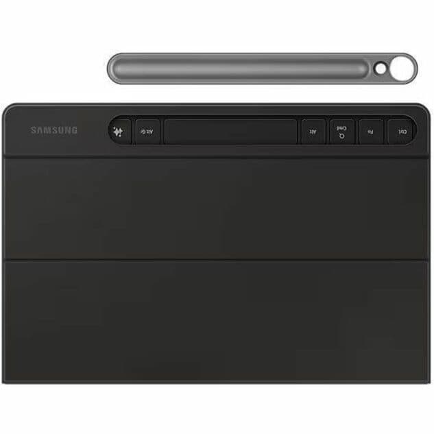 Samsung Tab S9 FE slim black book cover for tablet protection