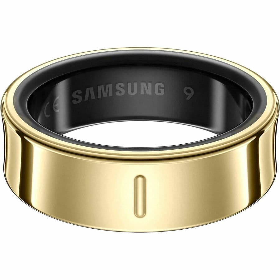 Samsung Galaxy Ring Size 7 Gold titanium wearable ring for sleep and wellness tracking