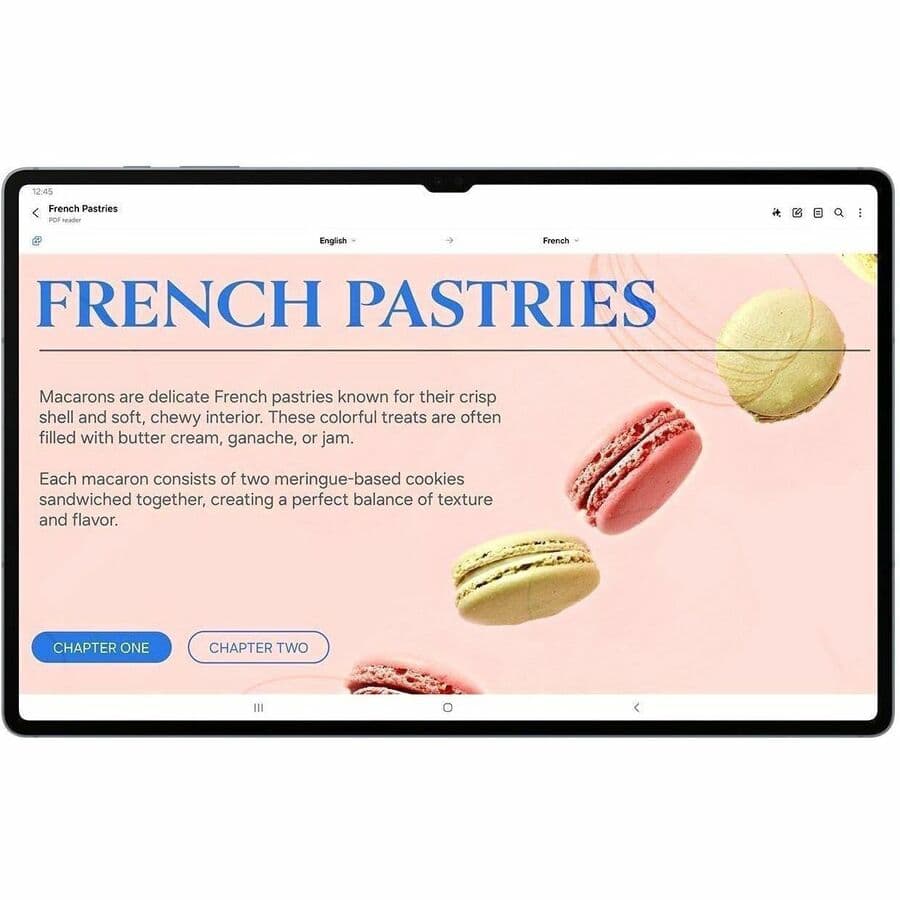 Samsung Galaxy Tab S10+ Enterprise Edition tablet in Moonstone Gray with 12 GB RAM and 256 GB storage