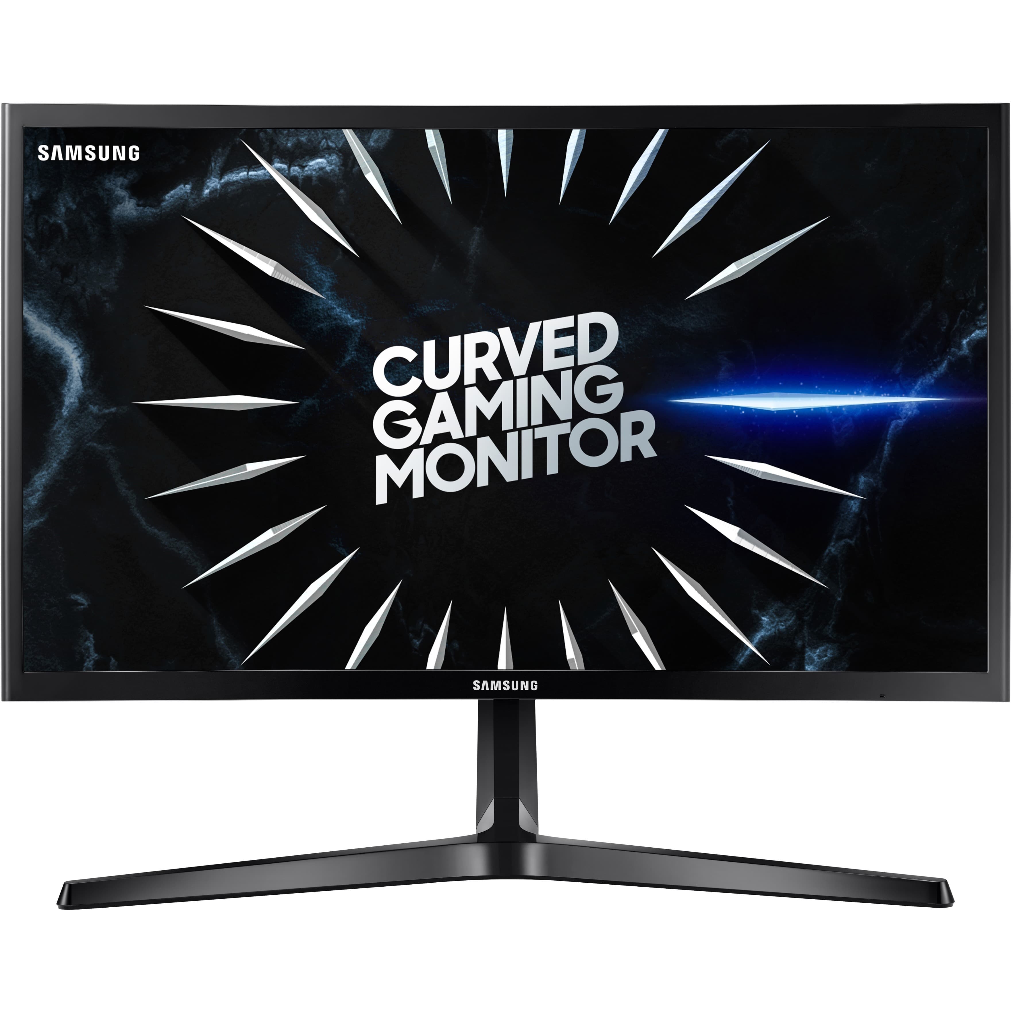 Samsung 24-inch curved gaming monitor with Full HD display and slim black bezel