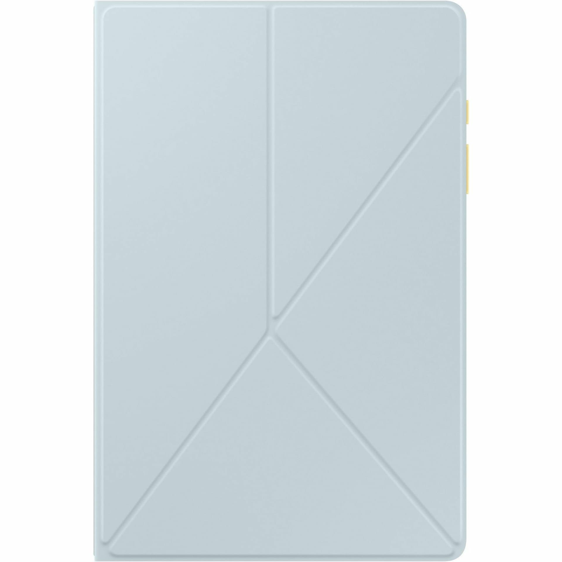 Blue Samsung Tab A9+ Smart Book Cover fitted to tablet