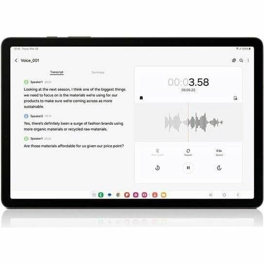 Samsung Galaxy Tab S9 256GB Graphite business tablet front view
