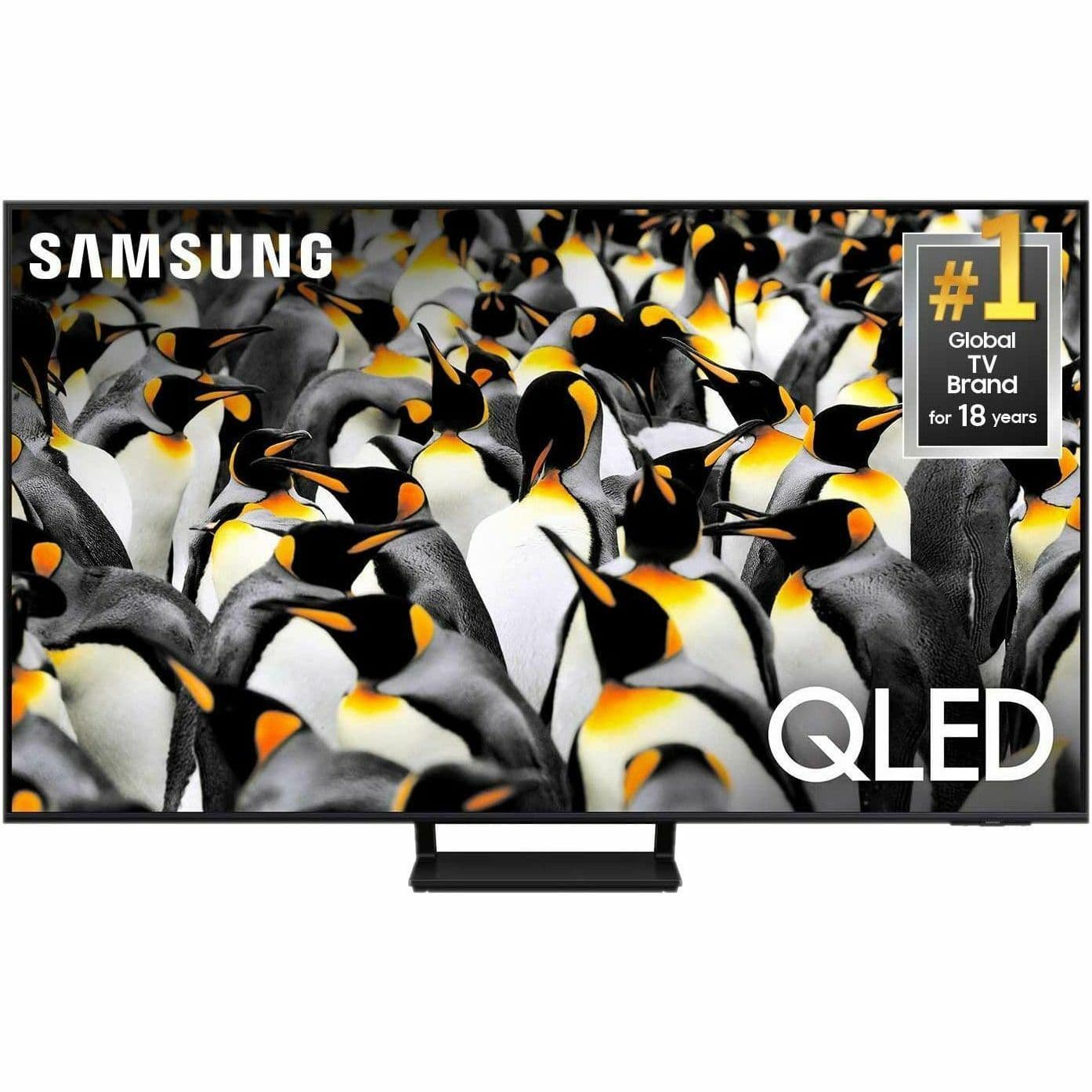 Samsung 85-inch QLED 4K smart TV with 120 Hz refresh rate