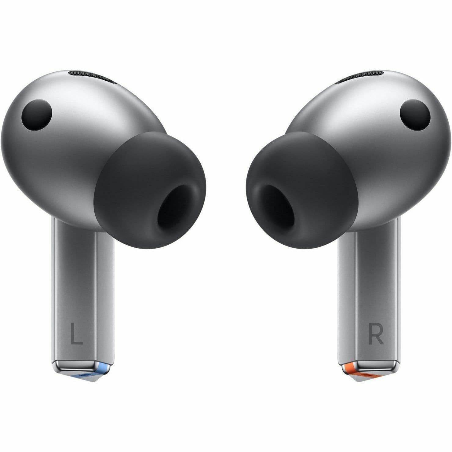 Samsung Galaxy Buds3 Pro wireless earbuds in silver with in-ear design