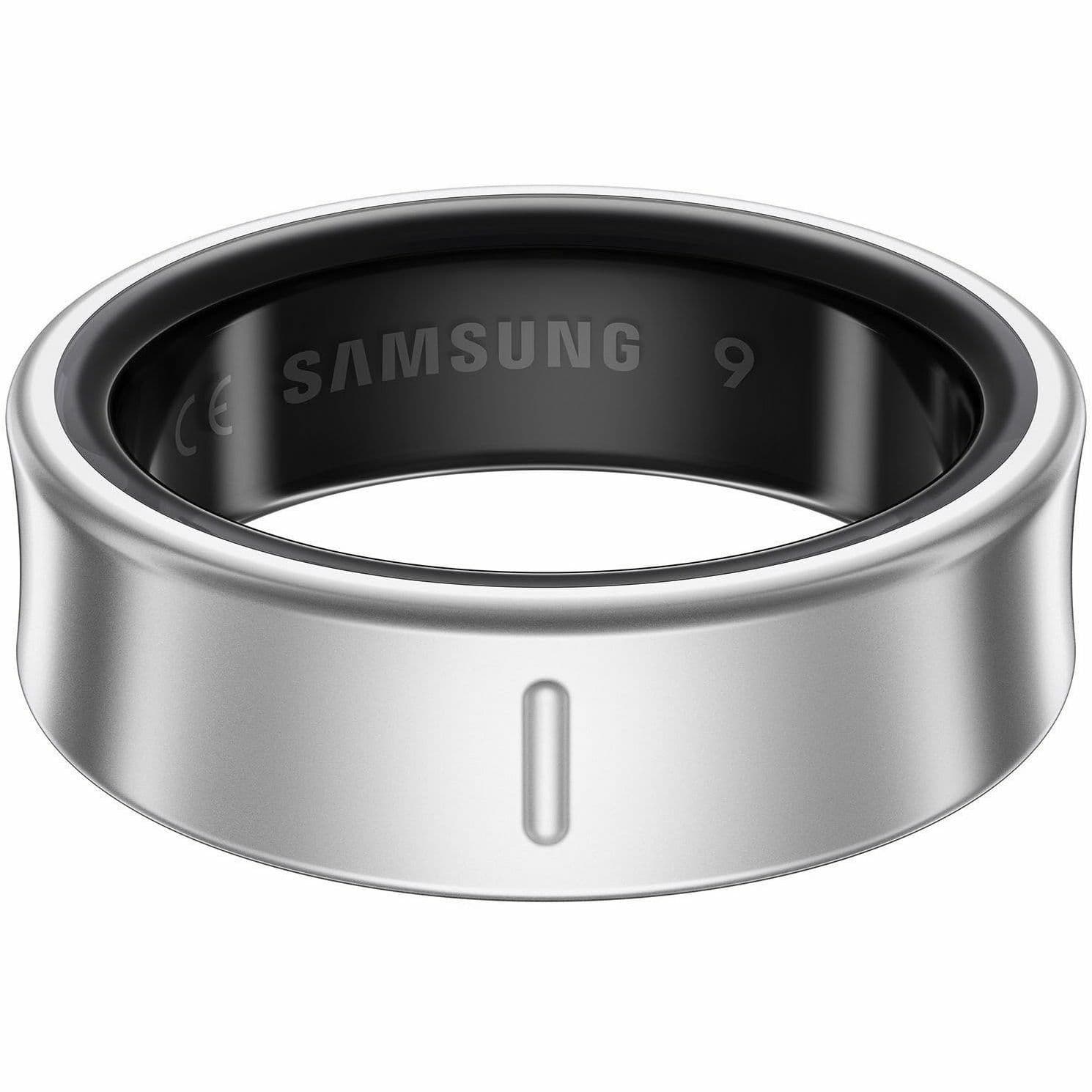 Samsung Galaxy Ring Size 9 in Silver titanium finish smart ring