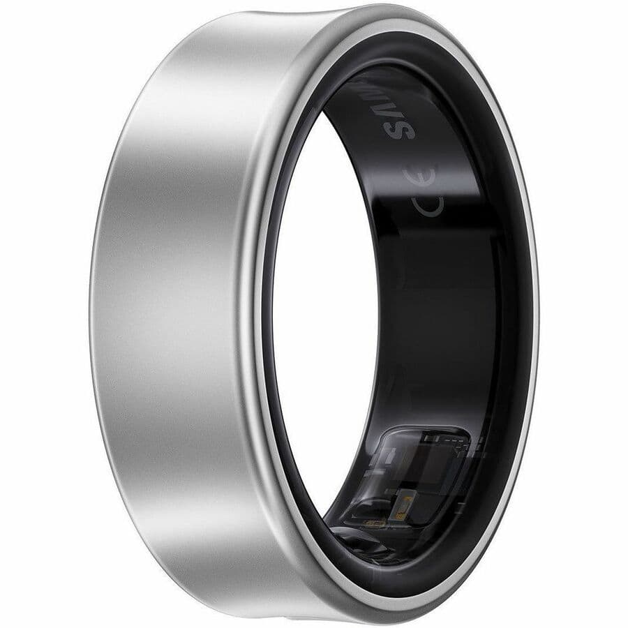 Samsung Galaxy Ring Size 10 in Silver titanium smart ring for health tracking