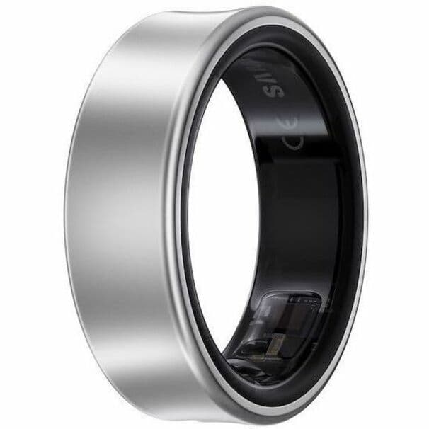 Samsung Galaxy Ring Size 8 in Silver, screen-free smart ring for health tracking