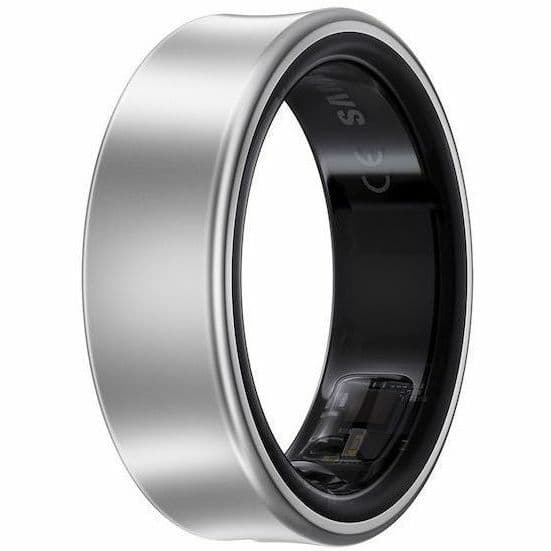 Samsung Galaxy Ring Size 8 in Silver, screen-free smart ring for health tracking