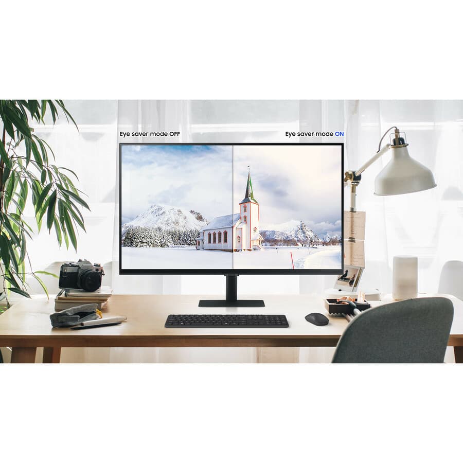 Samsung 27-inch S70A UHD monitor with 4K IPS display and adjustable stand