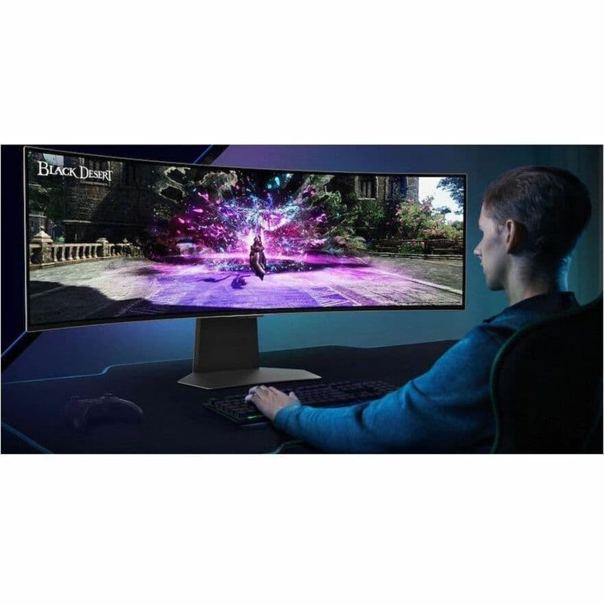 Samsung Odyssey G95SC 49-inch curved OLED ultrawide monitor with DQHD resolution