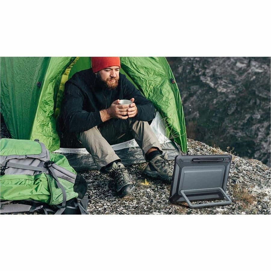 Samsung black outdoor cover for Galaxy Tab S9 tablet protection