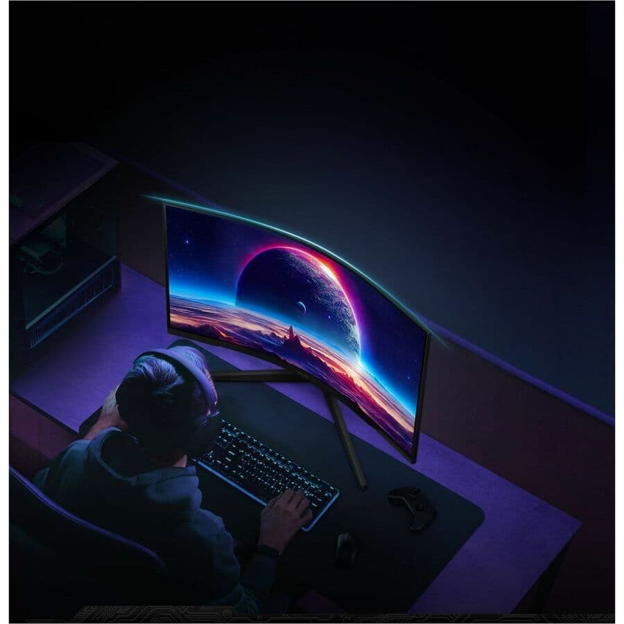 Samsung Odyssey G55C 32 inch curved QHD monitor with 1000R curvature