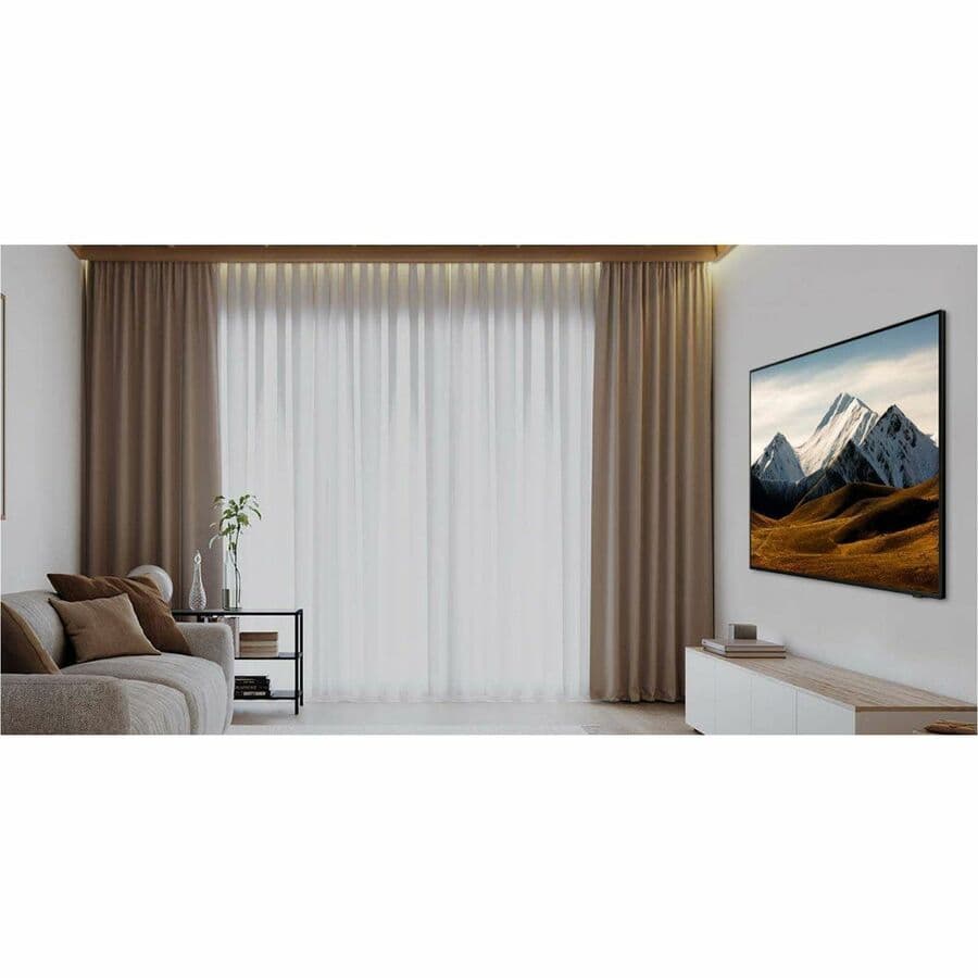 Samsung 55-inch DU8000 Crystal UHD 4K smart TV with slim black bezel